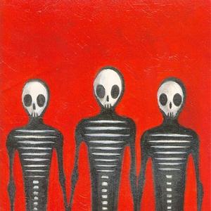 Tre Allegri Ragazzi Morti, Copertina dell’album “Il sogno del gorilla bianco”, 2004